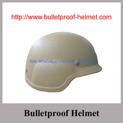 NIJ IIIA Aramid Desert Khaki Color Ballistic Helmet with PASGT Shape