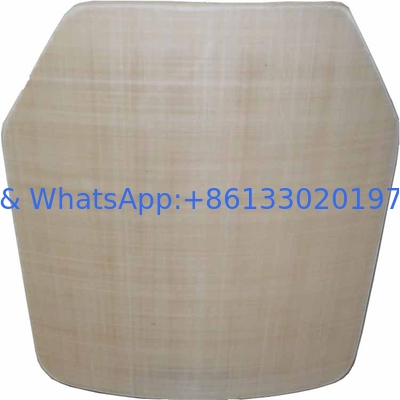 Single Curve Ceramic Hard Armor Bulletproof Plate for PE Material and Anti-Slip Coating