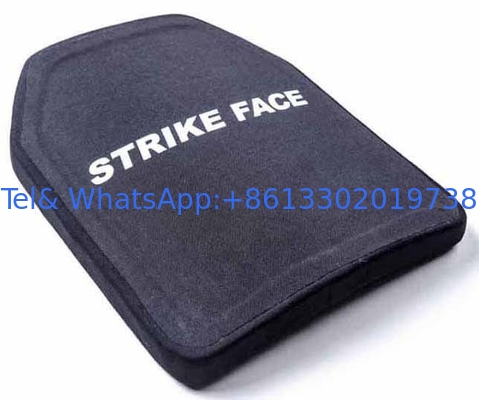 Single Curve Ceramic Hard Armor Bulletproof Plate for PE Material and Anti-Slip Coating