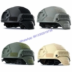 Army Green Removable Ear Cups Multiple Vents for Air Circulation NIJ IIIA MICH Bulletproof Helmet