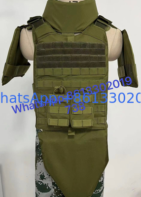 NIJ IIIA Military Army Green Full Protection Bulletproof Jacket With Ballistic Aramid Or UHMWPE UD Fiber