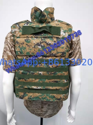 Adjustable And Elastic Side Straps Armored Guard Metal Jacket Zipper And Velcro Closure