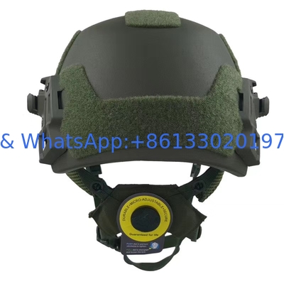 4-point Chinstrap Suspension System Ballistic Helmet with Visor that can be Taken Off