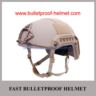 Wholesale Cheap China NIJ IIIA Army Tan Desert Khaki Brown Ballistic FAST Helmet