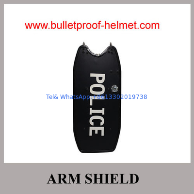 Wholesale  Cheap China Army Police Black Tactical Steel Anti-Riot Steel Shield