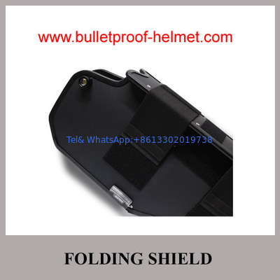 Wholesale  Cheap China Army Police Black Security Steel Anti-Riot Folding Shield