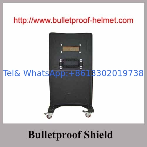 NIJ IIIA Bulletproof Shield wiht window wheel