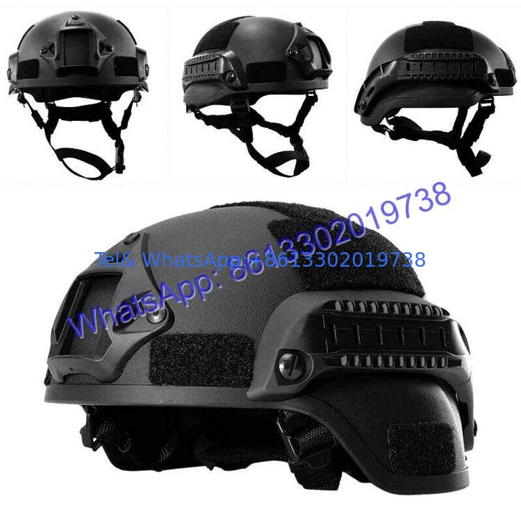 One Size Fits All MICH2000 Helmet with NVG Mount And Side Rai