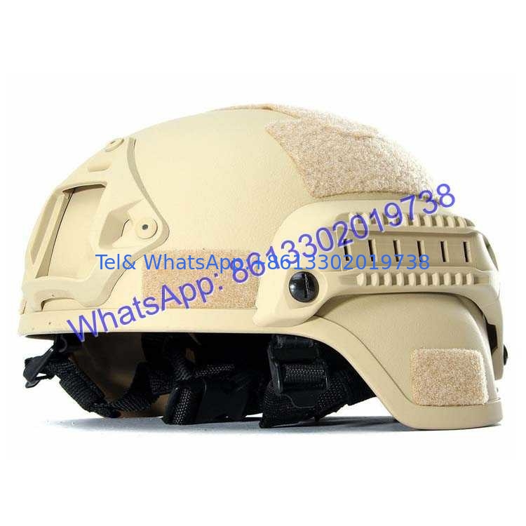MICH2000 Ballistic Helmet 4-point Chin Strap Foam Pads Suspension NIJ IIIA Protection